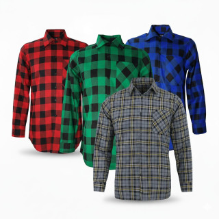 Koszule flanelowe pakiet 2XL – zestaw koszul bawełnianych | Flanela