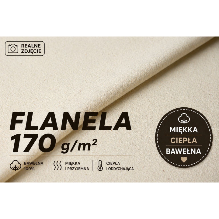Surowa flanela