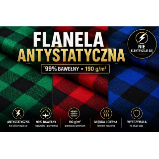 Flanela antystatyczna