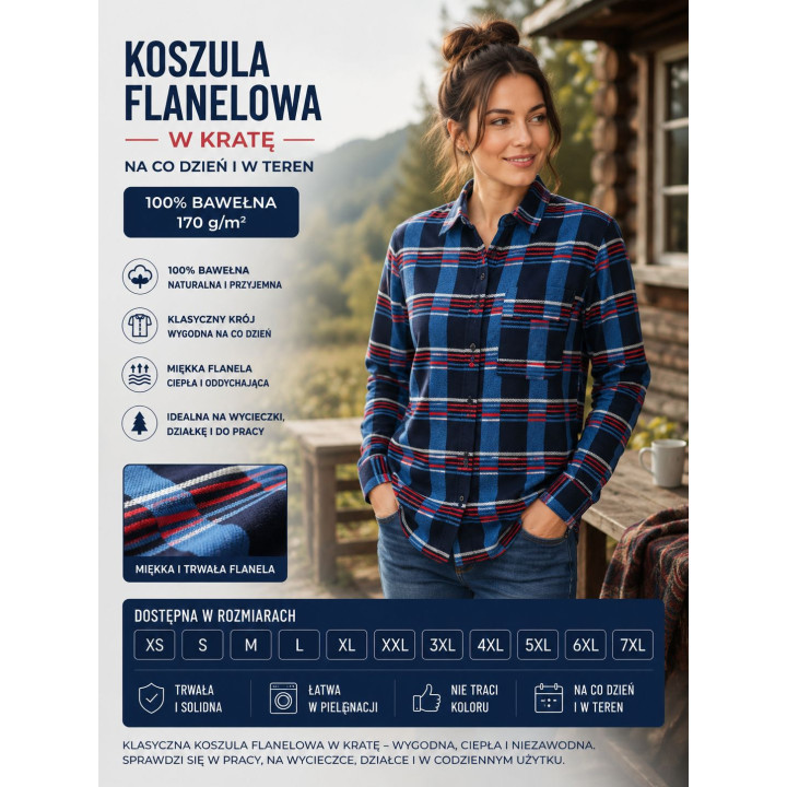 Koszula flanelowa 170 gr