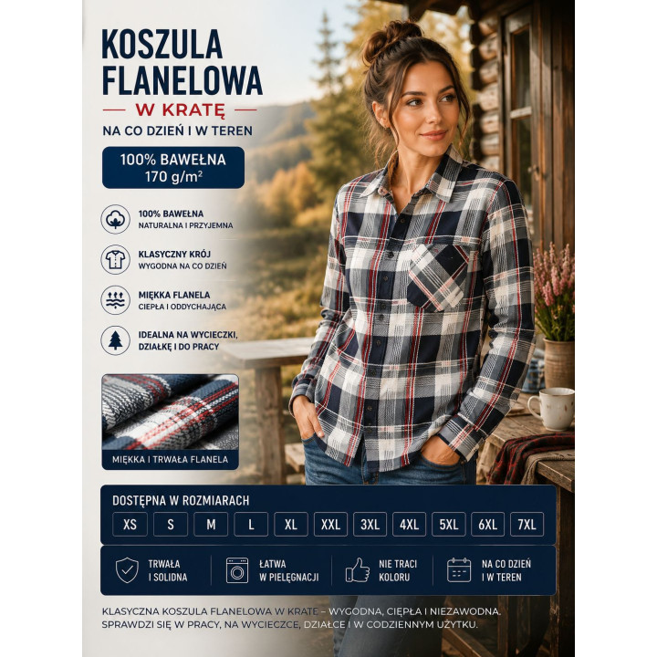 Uniwersalna koszula bawełniana