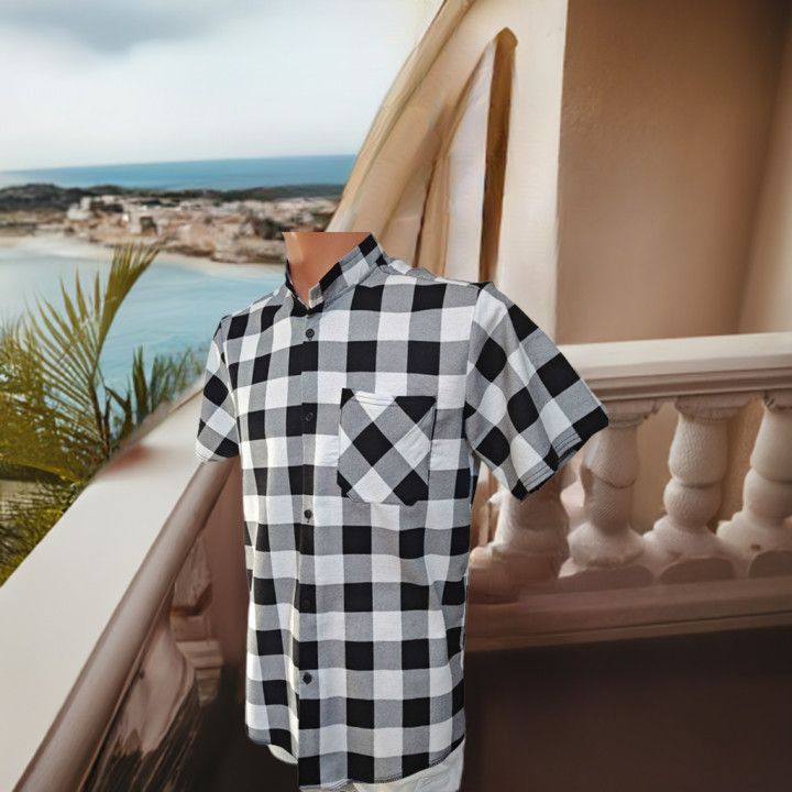 Koszula krótki rękaw bawełniana 7xl-xs duże rozmiary letnia idealna na gorące dni