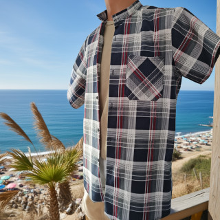 Koszula flanelowa Person B-27 – krótki rękaw, 100% bawełna