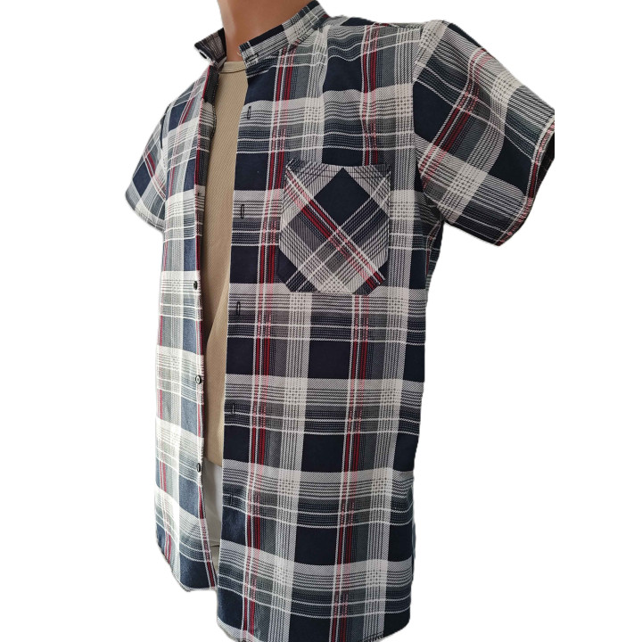 Koszula flanelowa Person B-27 – krótki rękaw, 100% bawełna