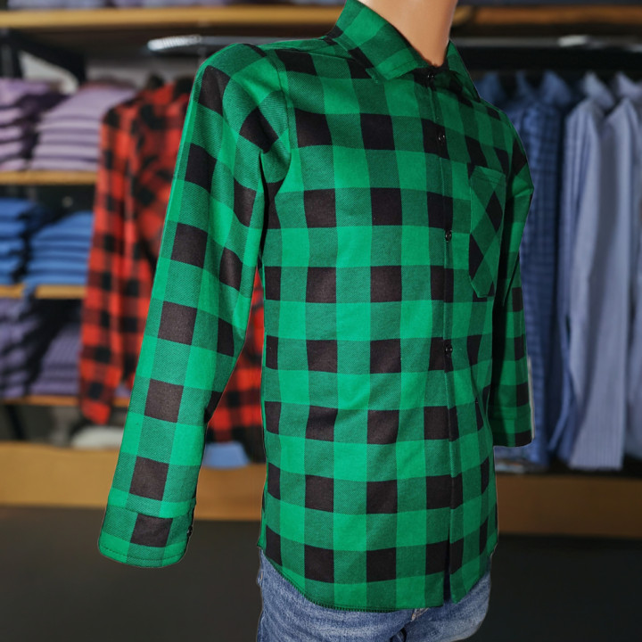 Koszula flanelowa zielona