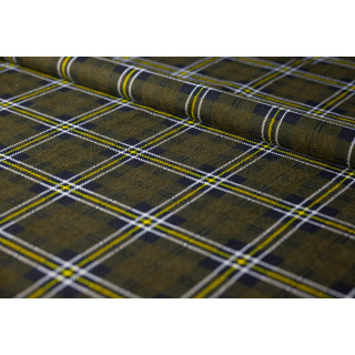 Flanela 170 g/m² miękka bawełna podwójnie drapana  kolor zielony oliwka