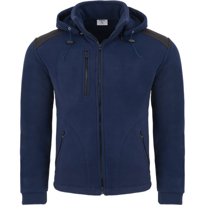 Bluza polarowa męska  ciepły polar 350–360 z kieszeniami i zamkiem