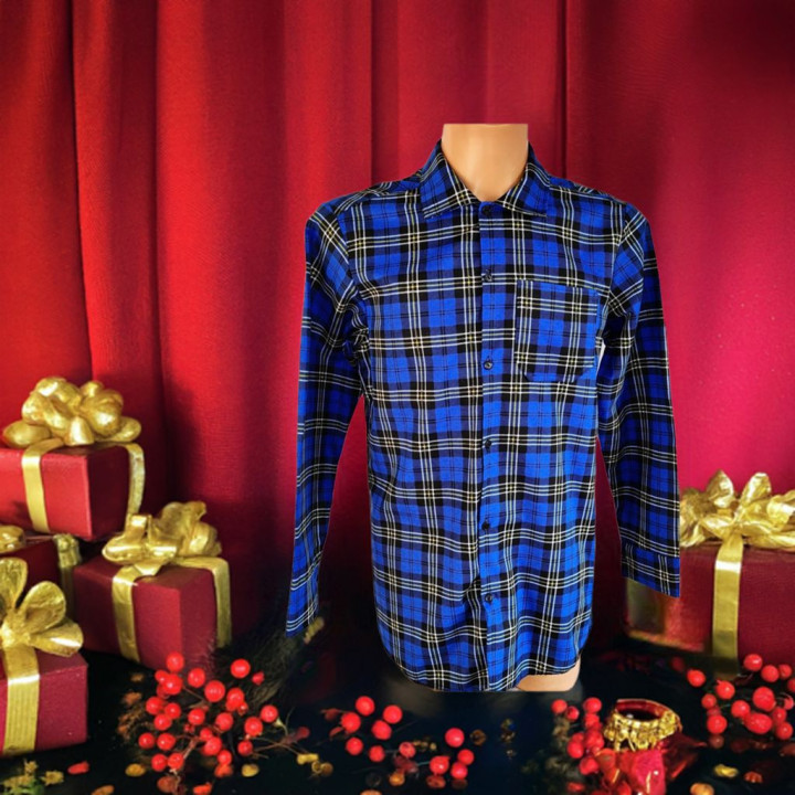 Koszula flanelowa w kratę  170 g/m² – 100% bawełna Afil