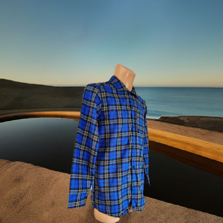 Koszula flanelowa w kratę  170 g/m² – 100% bawełna Afil