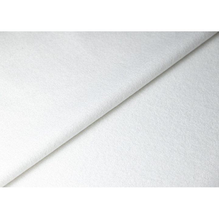 Flanela  biała 170 g/m² – bawełna 100%, podwójnie drapana