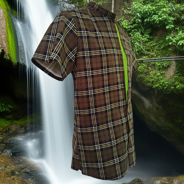 Koszula flanelowa oliwkowa B-27 krótki rękaw – dla leśników i myśliwych