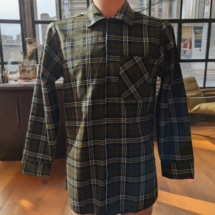 Koszula myśliwska bawełniana zielona 170 g/m² – idealna dla leśniczych i myśliwych rozmiary od XS do 7XL