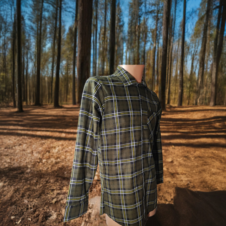 Koszula myśliwska bawełniana zielona 170 g/m² – idealna dla leśniczych i myśliwych rozmiary od XS do 7XL