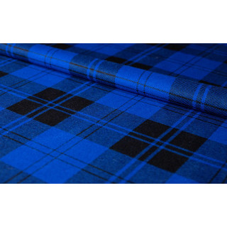 Flanela niebieska 170 g/m² — szerokość 150 cm | Tkaniny na koszule