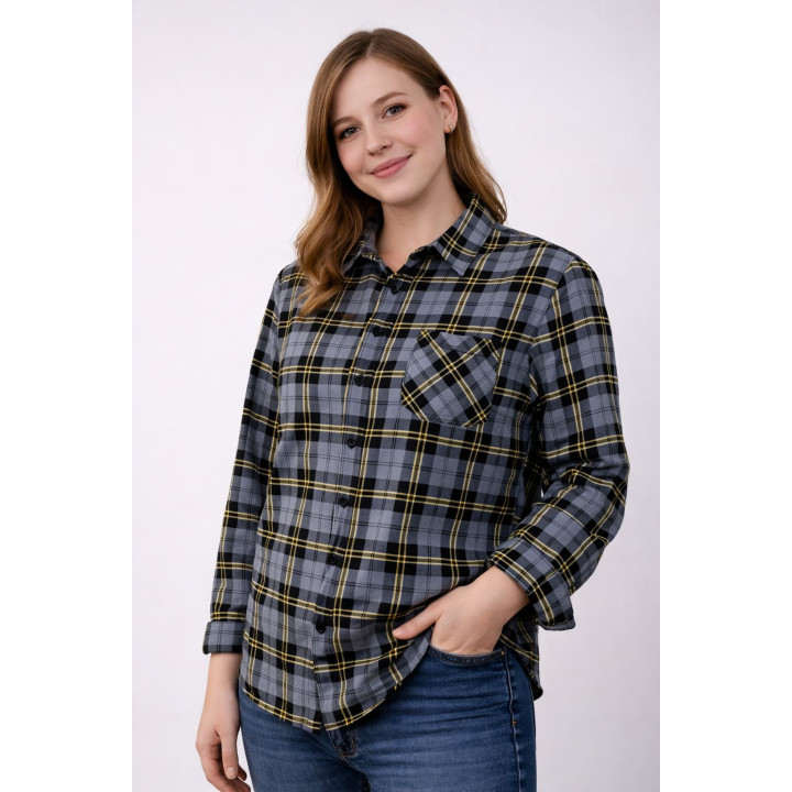 Koszula flanelowa szara Kamel 170 g/m² – 100% bawełna XS-7XL