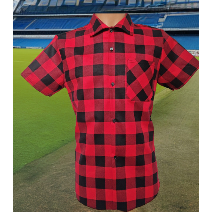 Koszula flanelowa  krótki rękaw bawełniana 7xl-xs Polska produkcja